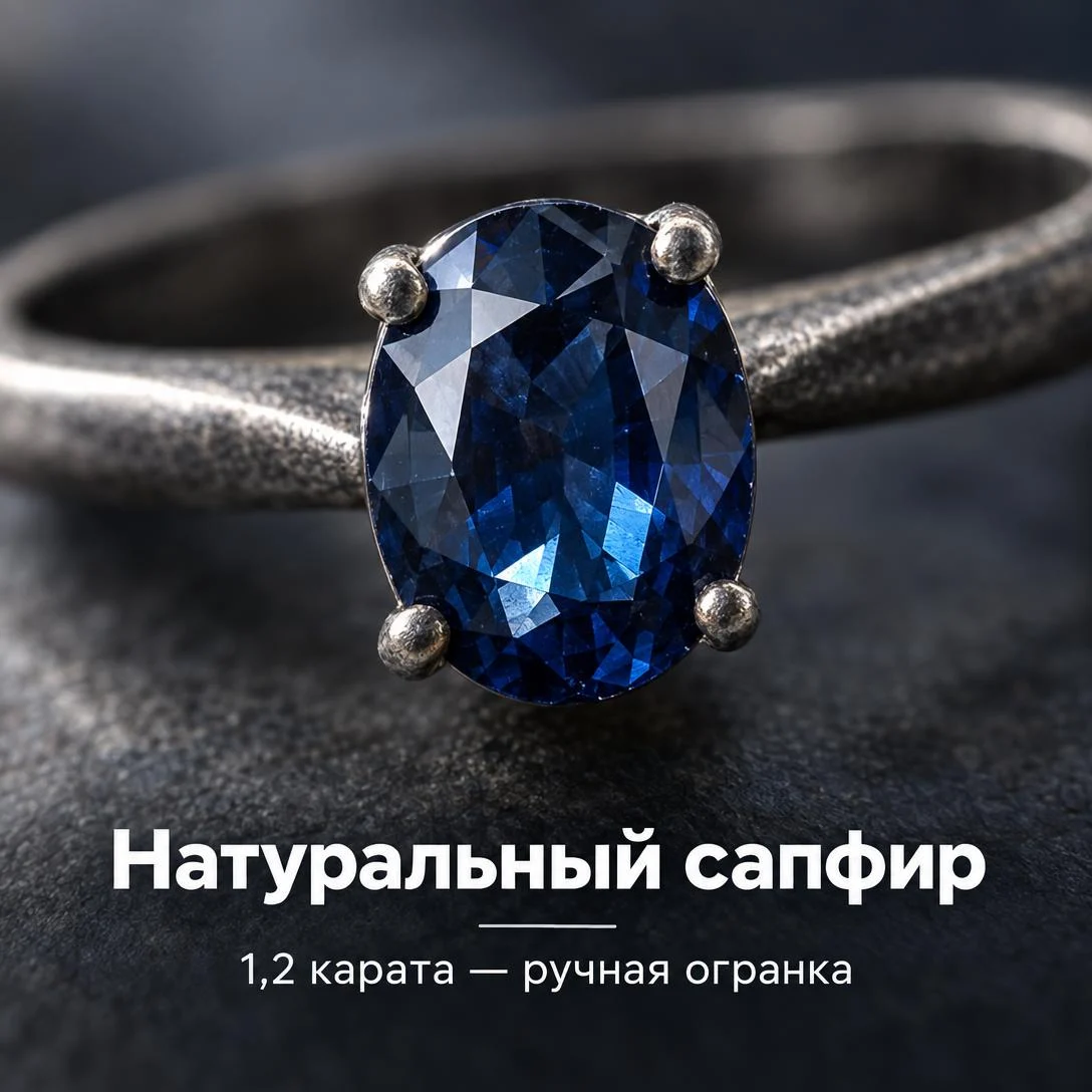 Карточка «Натуральный сапфир»