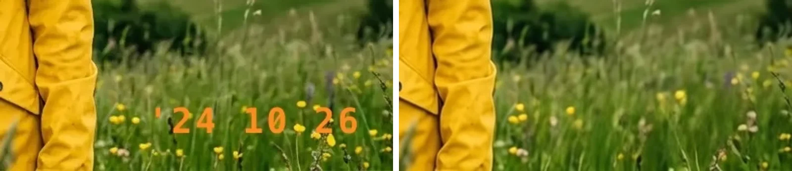 Угол с датой вблизи
